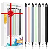 Stylus (7 Pcs), 2-in-1 Stylus Pen for Touch Screen, High Precision and Sensitivity, Suitable for iPad/iPhone/Samsung/Android Smartphone and Tablets, Compatible with All Touch Screen (Multicolor)