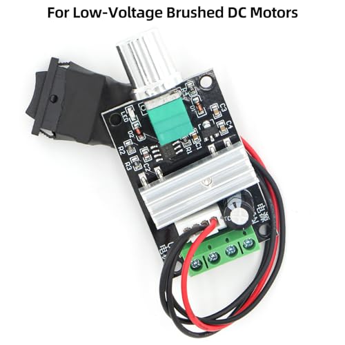 Image of RioRand 6V 12V 24V 28V 3A 80W DC Motor Speed Controller PWM Speed Adjustable Reversible Switch 1203BB DC Motor Driver Reversing