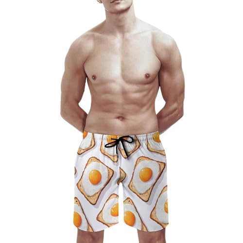 Hamburger Pattern Men's Athletic Running Shorts with Pockets Lightweight Beach Shorts Quick Dry2