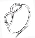 925 Sterling Silver Ring Forever Love Infinity Symbol Womens Wedding Engagement Band (7)