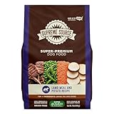 Supreme Source Grain Free Dry Dog Lamb Meal & Potato - Food High Protein Natural Pet Food for Dogs Balanced Nutrition Digestive Support Soft Bites Alternative Adult Dry Kibble (11 lbs)
