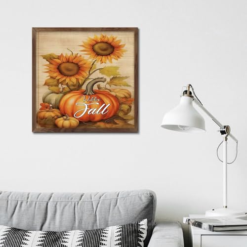 Décoration d'intérieur automnale avec le panneau bois rétro Hello Fall - 5