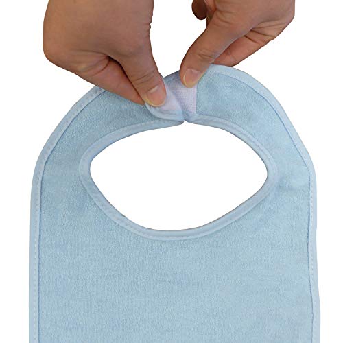 Neat Solutions 8 Count Multi-Color Solid Knit Terry Feeder Bib, Boy #TOP4