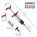 Meat Injector Kit, Plastic Marinade Turkey BBQ 1-oz Syringe with 2 Stainless Steel Needles - 3 Extra O-Rings & 1 Cleaning Brush For Basting & Grilling