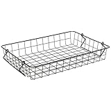 パール金属 バスケット ブラウン Sサイズ スタッキングワイヤーバスケット N-8323