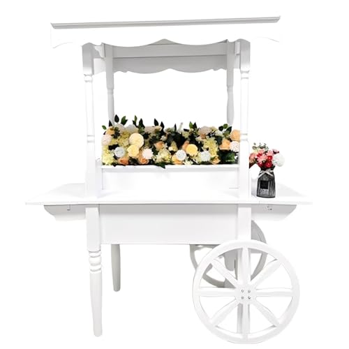 VKHPJP Märchenhafte XXL Prinzessin Candy Cart, 2 Meter Hoch, 60kg Tragkraft, Robuste MDF Dekoration für Traumhochzeiten, Taufen und Partys