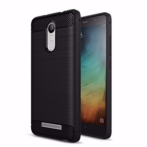 Plus Carbon Fiber Brushed Texture Shockproof Plastic Back Cover for Xiaomi Redmi Note 3 - Midnight Black (B0786BNJMW) Amazon Price History, Amazon Price Tracker