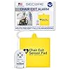 Secure Safety Solutions Chair Alarm for Elderly Dementia Patients Fall Prevention - 12 x 12 Pressure Sensor Pad, 80-120 dB Monitor - Wheelchair Safety Caregiver Alert System for Monitoring Seniors