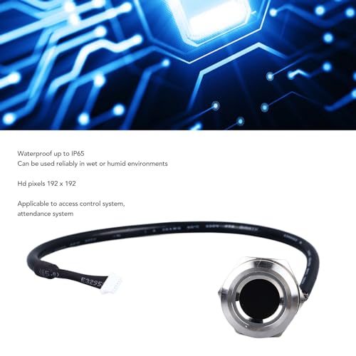 Beufee Módulo circular de impressão digital, interface TTL, módulo capacitivo de identificação de im