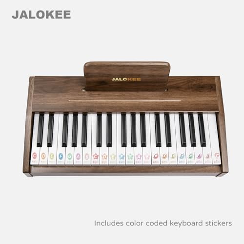 Kids Piano Keyboard, Digital Piano for Kids, Music Educational Instrument Toy, Wood Toy for 3+ Girls and Boys (Walnut, 37 Keys) - Les Beatles, Paul McCartney, John Lennon, RIngo Starr, George Harrison Kids Piano Keyboard, Digital Piano for Kids, Music Educational Instrument Toy, Wood Toy for 3+ Girls and Boys (Walnut, 37 Keys) – Image 5