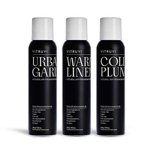 Vitruvi Natural Air Freshener Spray Made With 100% Pure Essential Oils And Free From Synthetic Fragrances - Home Revival Starter Kit (Pack Of 3) #TOP16