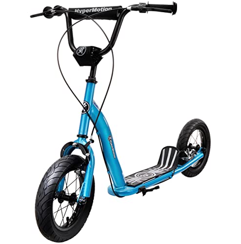 HyperMotion Trottinette pour Enfants + 8 Ans (Charge Max 50 Kg) - Trottinette de Ville pour Filles et Garçons Freins à Deux Mains - Roues Gonflables 30 cm Cadre en...