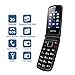 Ukuu 3G Teléfono Móvil con Tapa para Personas Mayores Dual SIM, Pantalla...