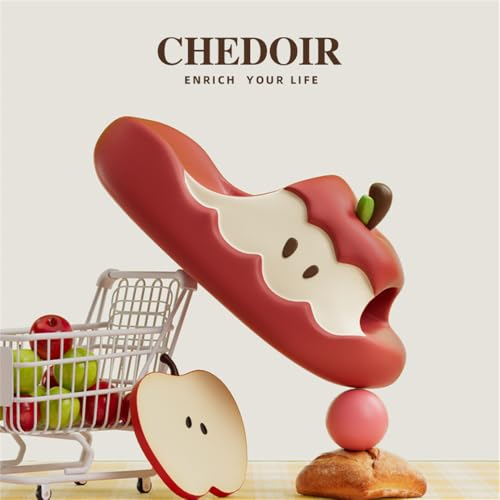 Apples Slippers For Women Men, 3d Cartoon Apples Shaped Slides Summer Non-Slip Beach Sandals Shower Shoes2