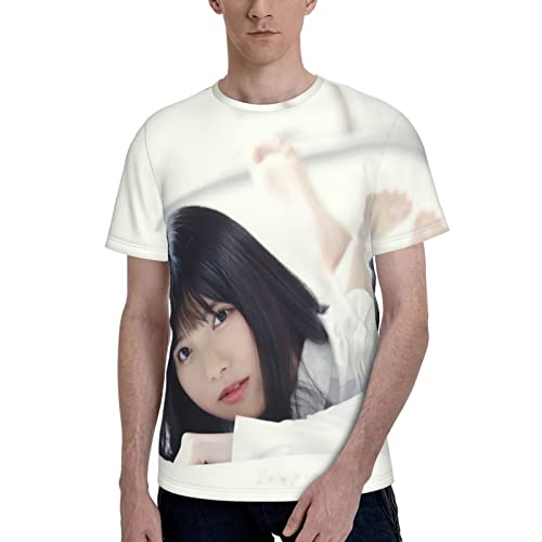 写真 上村莉菜 欅坂46 (1) メンズ半袖フルtシャツ インナーシャツ トップシャツ 夏 丸首半袖 やわらか肌着 カップル Tシャツ 丸襟 肌着 半袖tシャツ プルオーバー トレーナー パーソナライズ カスタマイズ可能