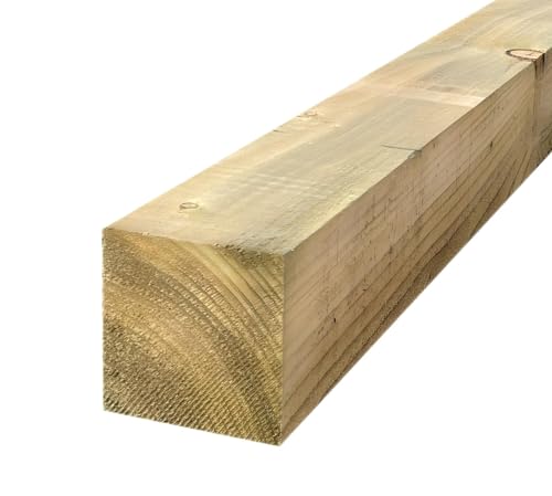 Timber Fence Post/Gate Post 75mm x 75mm (3x3 inch) 1.2m (4ft) Pressure Treated Wood