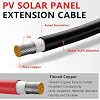 Vansdon 2x10 Feet Solar Panel Extension Cable, 10AWG Solar Cable, Solar Panel Cable with Female and Male Waterproof Connectors for RV, Photovoltaic Systems (10FT Red + 10FT Black)