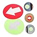 MUSISALY 20pcs Reflective Arrow Trail Markers Bright Glow for Outdoor Camping and Stairway Navigation