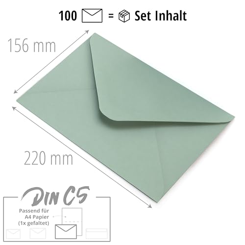 Miniatura 2 de Japun - Sobres 100 Piezas De Papel, Sobre Sin Ventana - Din C5-220 X 156 Mm - Verde