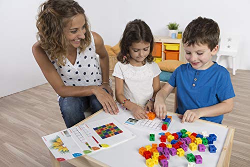 Image of Miniland 95203 Activity Cubes 100 Pieces, Multi-Color