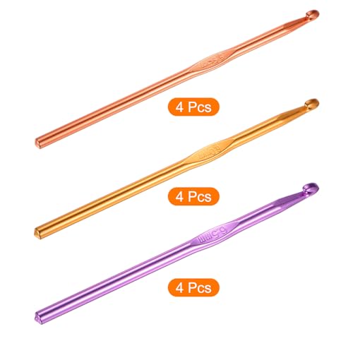 Agujas de ganchillo para tejer punto y manualidades con hilos de aluminio de 5,5 mm a 6,5 mm 3