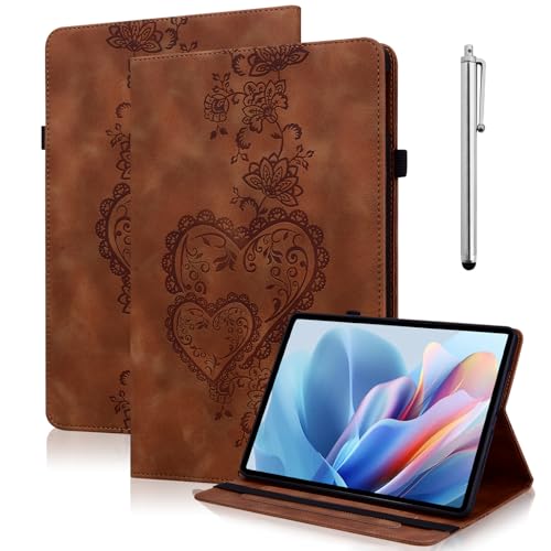 TUOLISG �P�[�X Amazon Kindle Fire HD 8 & 8 Plus�^�u���b�g�p(��12����/��10����A2024/2022/2020�N�����[�X)8�C���`�A�G���{�XPU���U�[�X�^���h�P�[�X�A�y���z���_�[&�J�[�h�X���b�g�t��-�u���E��