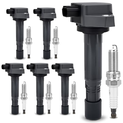 Image of UF624 Ignition Coil & 97390 Double Iridium Spark Plug 30520-RN0-A01, E1124 | Fits for Honda 2009-2015 Pilot,2009-2014 Ridgeline /Acura 2010-2013 MDX,2013-2015 RDX,2010-2013 ZDX 3.5L 3.7L