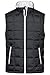 Produktbild James & Nicholson Herren Leicht-Steppweste Thinsulate - Praktische Übergangweste in modischem Design | Farbe: black/silver | Grösse: L