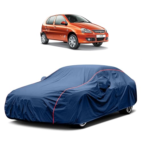 Image of Heavy-Duty Car Cover for Compatible with Tata Indica (1998 to 2025 All Models) Deluxe Car Protection Cover ? Waterproof & UV-Resistant All-Season Exterior Protection