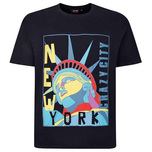T-shirt New York Pop Art Espionage T423 : le confort grande taille pour homme stylé