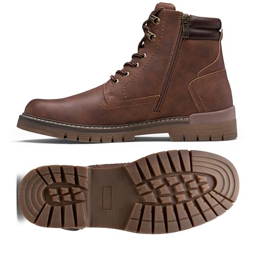Image of Jousen Mens Boots Fashion Casual Boot Hiking Zipper Chukka Boots for Men