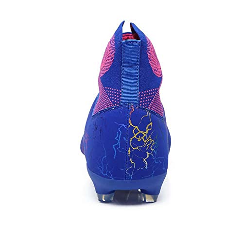 ESXGED Womens High Top Lightweight Soccer Cleats Mens Comfy Football Boots Spikes Shoes Training Sports Sneakers3