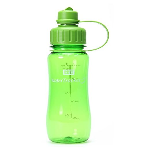BRIX WaterTracker Trinkflasche 0,5L, Grün