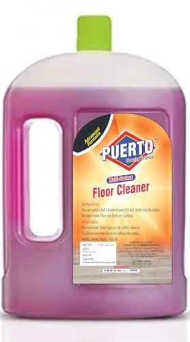 Image of Puerto Disinfectant Surface & Floor Cleaner, (Lavender) - 2 Ltr (Pack of 1) | Cleans 99.9% Germs | Suitable for Bathroom & Floor surfaces like ceramic, marble, granite, mosaic etc.