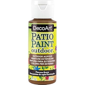 DecoArt Outdoor Acylic Paint, Acrylic, Pinecone Brown, 59ML