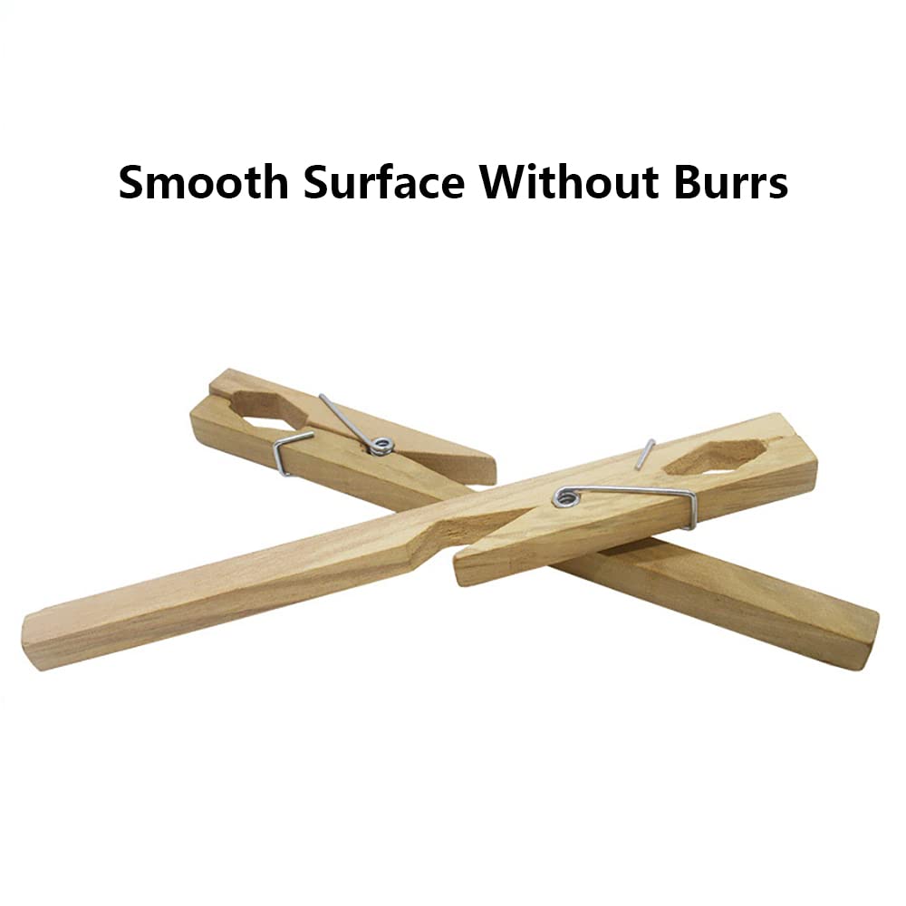 Pinzas para tubo de ensayo, 10 piezas de madera para tubo de ensayo Clip de abrazadera de 20 cm de longitud para equipo de laboratorio Herramienta de prueba