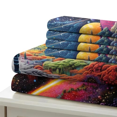Funda nórdica espacial en 3D para decorar dormitorios infantiles y juveniles temáticos 7