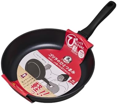 13.6 oz (375 g). Gorilla One Pinch Frying Pan, 10.2 inches (26 cm), For Gas Fires, PFOA Free, Lightweight Frying Pan, Doshisha