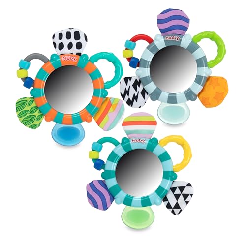 Image of Nuby Look-at-Me Mirror Teether Toy, Colors May Vary