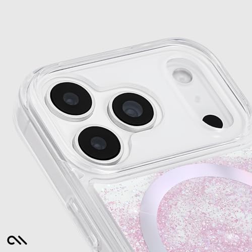 Case-Mate Soap Bubble iPhone 17 Pro Case [Compatible with MagSafe] - Liquid Glitter Phone Case with 12ft Drop Protection - Premium Magnetic Cover for iPhone 17 Pro - Iridescent Waterfall by Case-Mate - Image 7