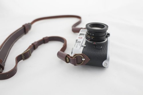 Handmade Genuine Real Leather Camera Strap Neck Strap For Film Camera Evil Camera Brown 01-011 #TOP4