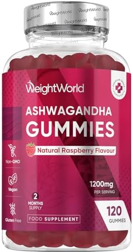 Ashwagandha Gummies 1200mg - 120 Gummies - 2 Months Supply - Tast...