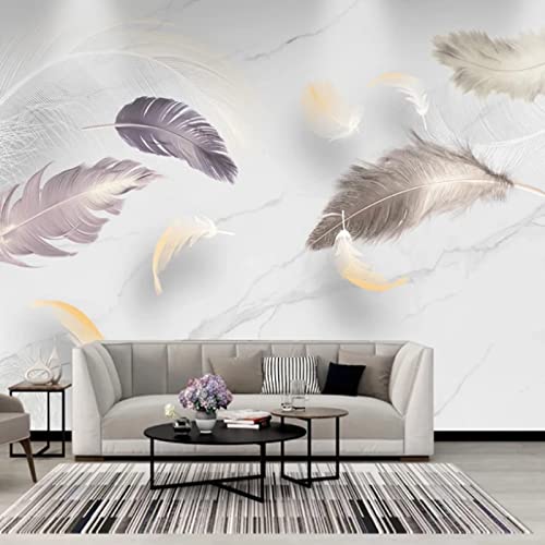 Fototapete 3D Effekt Tapete Moderne Einfache Fototapete Mit Federn Aus...