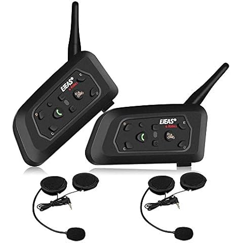 V6 Pro BT Motorcycle Helmet Bluetooth Intercom Headset 1.2KM Wireless Motorbike Interphone Connect Up to 6 Riders 12H Playtime for Riding/Skiing/Snowmobile/Scooter/ATV Cover