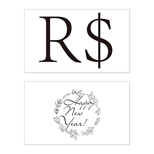Symbole monétaire brésilien pour remplacer les cartes de vœux classiques