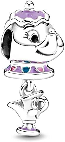 HappyStar Charm Bead fits Charms Bracelets Necklace European Jewelry ，925 Sterling Silver Dangle Pendant Bead for Woman Girl Jewelry Beads Gifts （With one Spacer Bead Charms）