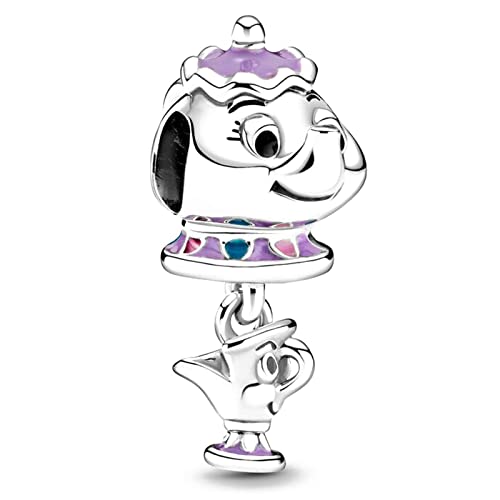 Happystar Charm Bead Fits Charms Bracelets Necklace European Jewelry ，925 Sterling Silver Dangle Pendant Bead For Woman Girl Jewelry Beads Gifts （With One Spacer Bead Charms） #TOP3