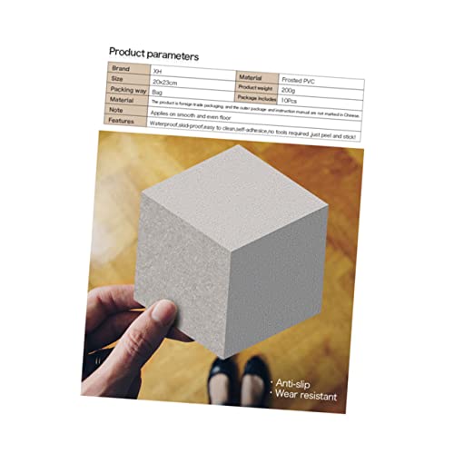 WOONEKY 10 peças de adesivos autoadesivos estilo resistente a arranhões piso europeu PVC espesso res