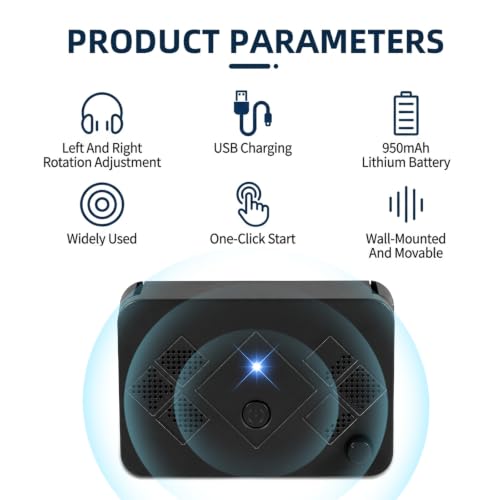 Image of 2026 Upgraded Bat Fortress Mini Repeller Indoor Deterrent Adjustable Ultrasonic Bat Repellent Devices Outdoor Battery Operated Bat Repeller, Friendly to Human & Pet (4Pack)