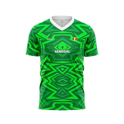 GenZGenji Senegal Football/Soccer Jersey | Supporters Edition 2026 (Green) X-Large